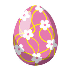 Isolated colored realistic easter egg icon Vector