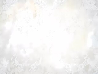 Fototapeta premium Old distressed white wallpapers with beautiful vintage patterns.