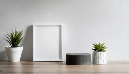 Product Platform. Home Decoration with Modern Designed Flower Pots. Minimalist Style. Pots That Add Liveliness to the Windowsill