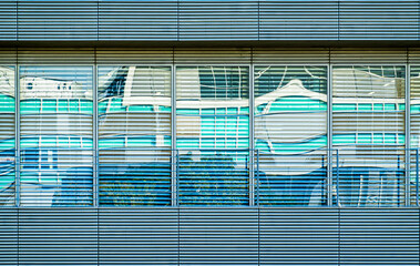 typical windows at an office building