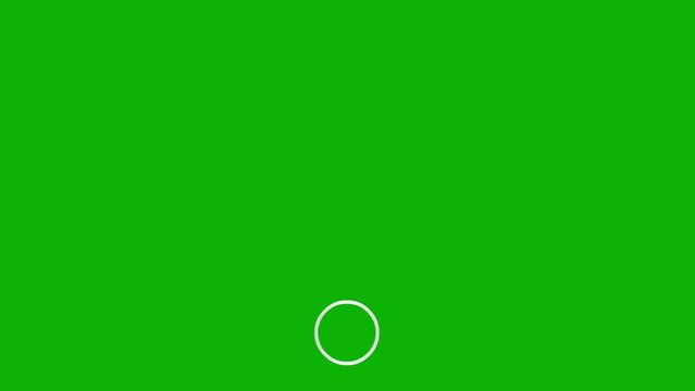 Animated silver icon of Wi-Fi. Linear symbol. Looped video. Vector illustration isolated on green background.