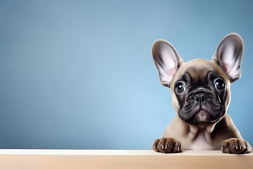 Little cute French Bulldog puppy.