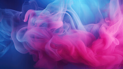 Colorful Neon Smoke Clouds Background