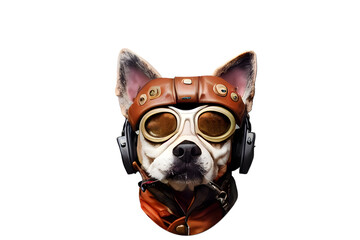 Sound Setter - Cute Puppy Wearing Headphones, Isolated PNG