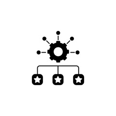 organization concept line icon. Simple element illustration. organization concept outline symbol design.