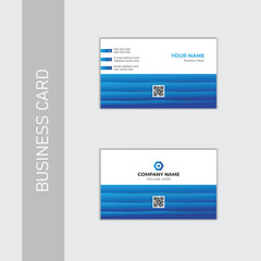 Modern creative minimal business card design template.