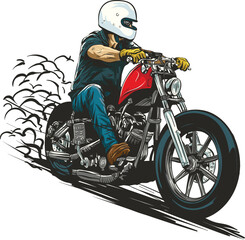 motocross rider on a motorcycle