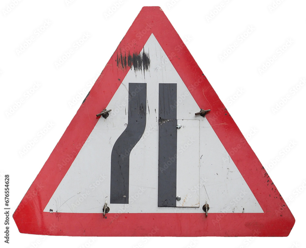 Wall mural single file traffic sign transparent png