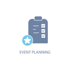 Event planning icons set. Set of editable stroke icons.Vector set of Event planning