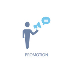 Promotion concept line icon. Simple element illustration. Promotion  concept outline symbol design.