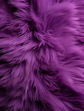 Violet Fur Creative Abstract Geometric Texture. Graphic Digital Art Decoration. Abstract Shaped Surface Vertical Background. Ai Generated Vibrant Angular Pattern.