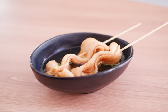 Korean odeng fish cake or Eomuk Guk is popular street foods style