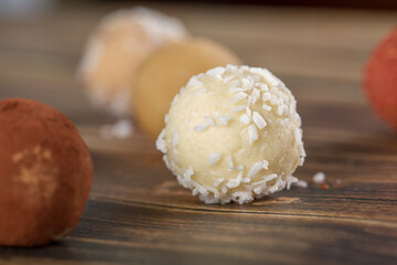 Various fillings in exclusive hand-made sweets