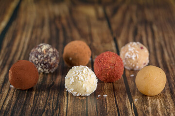 Handmade sweets with different fillings