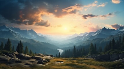 Mountains. Beautiful background