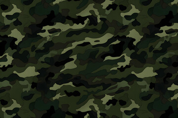 Camouflage, Muster, Tarnfarbe, Militär und Armee Konzept, erstellt mit generativer KI - obrazy, fototapety, plakaty