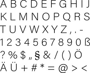 alphabet and numbers vector 