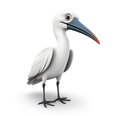 Obraz premium 3d render heron, ai generated 