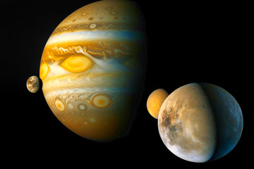 Approaching the orbit of Jupiter - obrazy, fototapety, plakaty