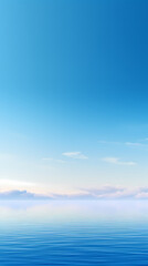 Obraz premium blue water skyline