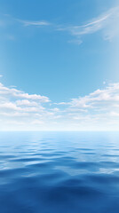 Obraz premium blue water skyline