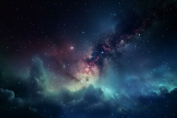 Sky wallpaper with an image of the galaxy. Generative AI