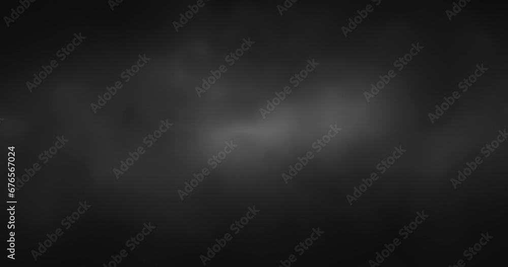 Poster blurred dark smoke loop slow motion background.