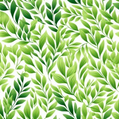 Fresh Green Leaves Pattern