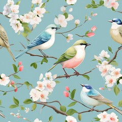 Songbirds in Spring Patterns