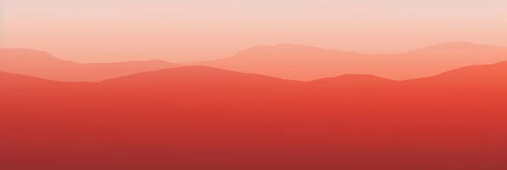 Wandcirkels plexiglas Abstract red rose pink mountains wallpaper background © nnattalli