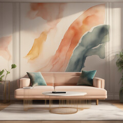 living room, for inspiration, for composing designer work, desktop background, video call background, commercial work and more.