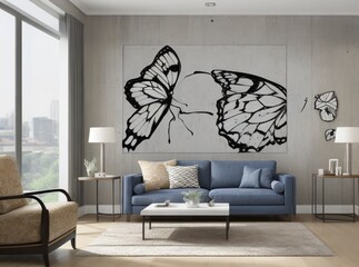 living room, for inspiration, for composing designer work, desktop background, video call background, commercial work and more.