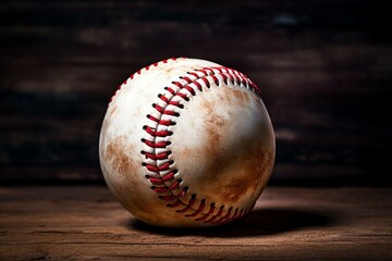 A baseball. Sports equipment. Generative AI