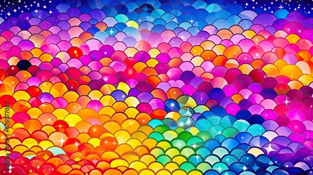 Poster abstract colorful background with rainbow colors