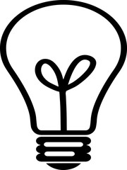 light bulb icon vector