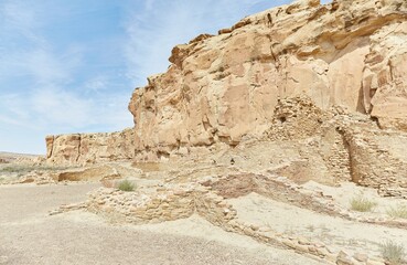 Fototapeta premium The Chetro Ketl Pueblo at Chaco Canyon, New Mexico