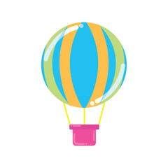 Isolated colored air balloon icon Vector