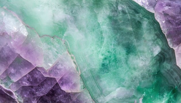 Fluorite layered slice. macro detail texture background. close-up polished semi-precious gemstone.