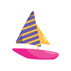 Isolated colored ship icon Vector