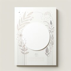 Minimalist botanical-inspired wall art with neutral colors and a modern abstract design