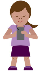 Young Girl With Cell Phone