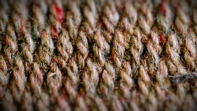 knitted background, animated stop motion