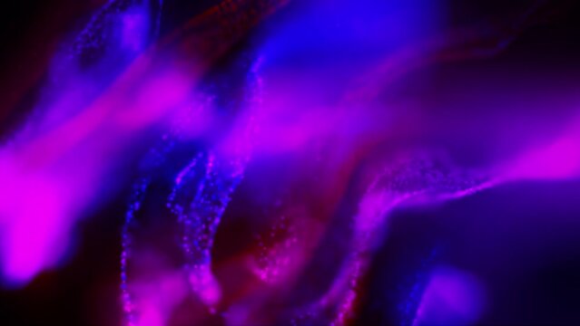 neon colorful particle wave background
