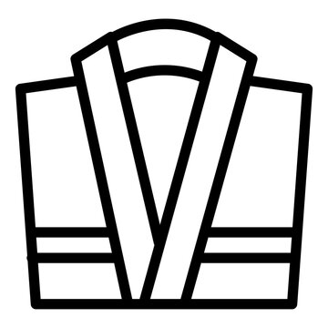 recommend clip art: bathrobe icon line style