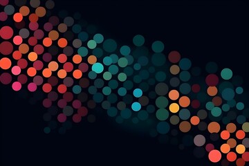 Gradient colorful circles background, simple abstract wallpaper