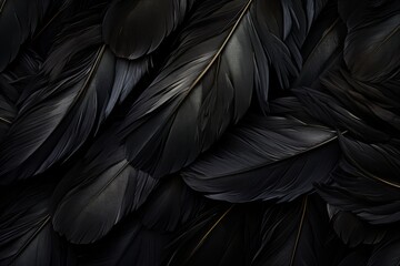 Black Feather Background