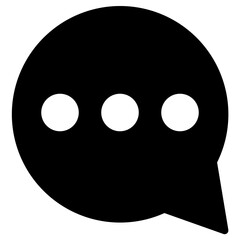 Fototapeta premium chat icon solid style