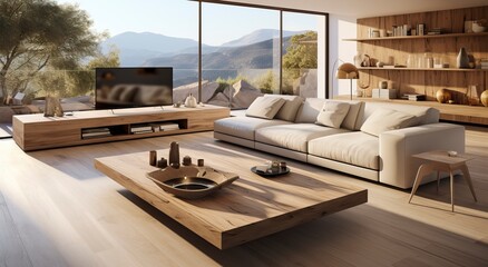 Obraz premium Modern living room design idea