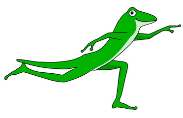 Funny lizard cartoon