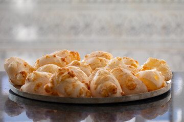 Traditional tapioca biscuits or cheese bread from Minas Gerais. Polvilho azedo